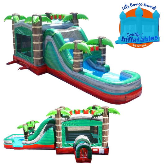 Red Marble Wet/Dry Combo Bouncer