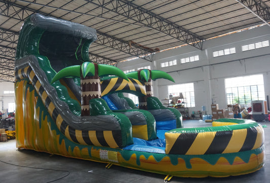19' Yellow Toxic Tropical Water Slide