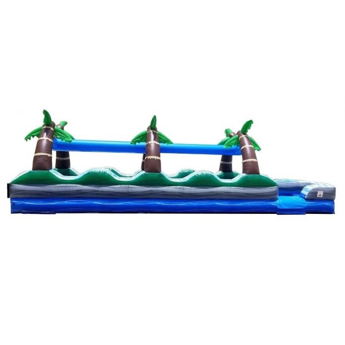 35' Tropical Marble Dual Lane Inflatable Slip n Slide with Blower - Velcro